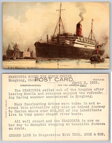 Rms franconia cunard line - rms,